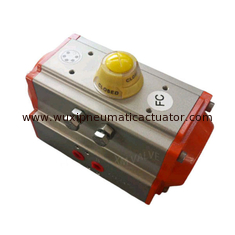 Double Acting Spring Return Pneumatic Rotary Actuator 90 Degree Rack Pinion ISO9001 Certified