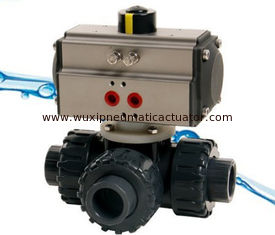 Polypropylene ball valve  PPH ball Valve  PVC ball valve with pneumatic actuator