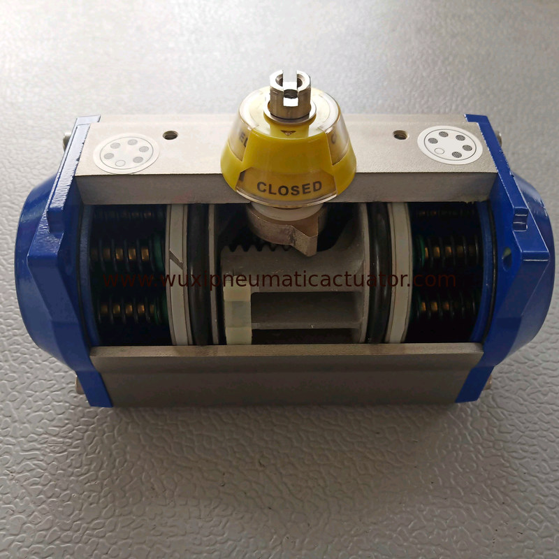 AT075 Double Action Single Action Pneumatic Rotary Actuator Rack and