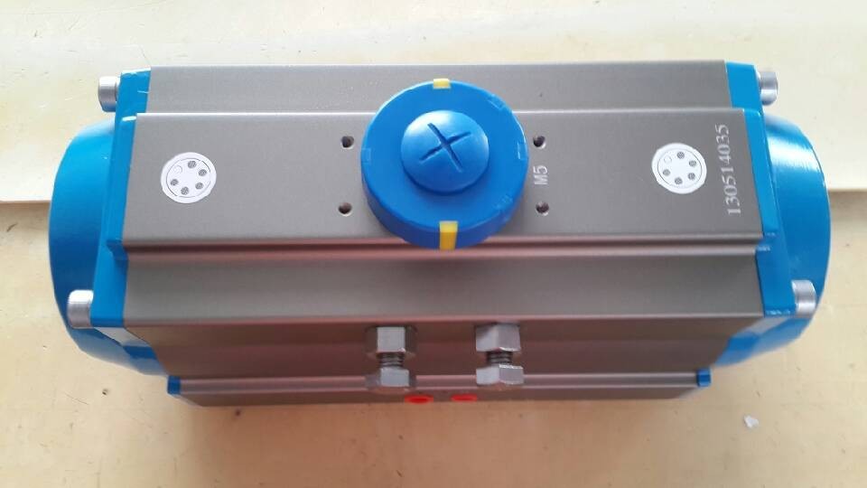 rotary pneumatic actuators with rack and pinions compact pneumatic actuator