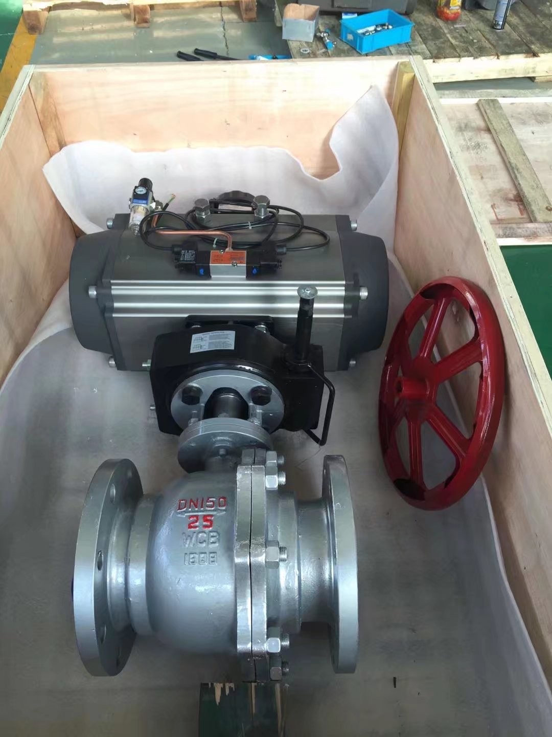 rack and pinion quarterturn pneumatic rotary actuators control