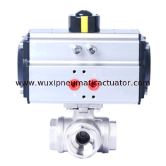 AT series double action and spring return pneumatic rotary actuator