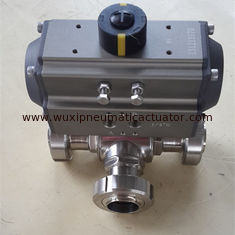 rack and pinion quarter-turn  pneumatic rotary actuator auto-control ball valves