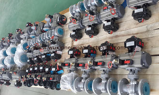 AT series aluminum alloy  pneumatic 90 degree rotary actuator  for ball valves