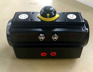 AT series double action single action black aluminum body pneumatic rotary actuator