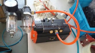 rotary valve actuator pneumatic double action or single action