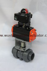 double action or single action pneumatic actuators control  ball valves