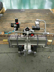 3 position pneumatic rotary actuators  0-180 degree pneumatic actuators  pneumatic actuator control valves