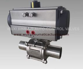 ball valve witth pneumatic actuator  pneumatic flow control valves