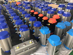 Rack And Pinion Pneumatic Actuators Aluminum Alloy Hard Anodizing Body