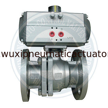 A Spring Return Rack Double action or spring return rack and pinion pneumatic rotary ...