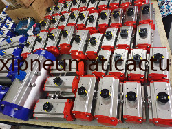ATEX CE certificate pneumatic rotary actuators control valves aluminum alloy quarter-turn pneumatic actuator