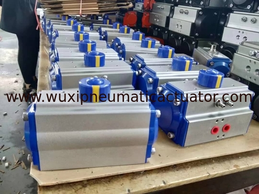 Aluminum Alloy Quarter-turn Pneumatic Actuator 90 degree double action spring return