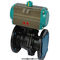 High quality AT series aluminum alloy double action and spring return pneumatic  actuator for valves