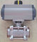 Stainless Steel Sanitary Ball Valve with 90° Pneumatic Actuator