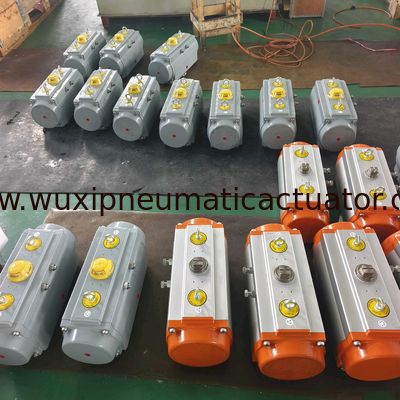 Double Action（DA) And Single Action (SA) Quarter Turn Pneumatic Rotary Actuator For Butterfly Valve Or Ball Valve