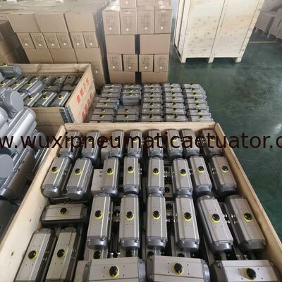 AT Double Action And Spring Return Pneumatic Rotary Actuator Control Butterfly Valve Or Ball Valve