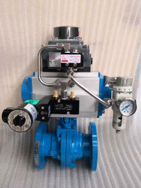 Aluminum Alloy Quarter-turn Pneumatic Actuator 90 degree double action spring return