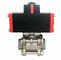 DN15 Stainless Steel 304 Pneumatic Actuator 3pc Ball Valve AT32.40 small actuator