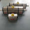 Single acting spring return actuator rack pistons pneumatic rotary actuator