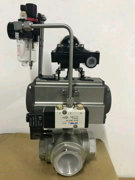 1/4" 1/2" Pneumatic Rotary Actuator Aluminum Body