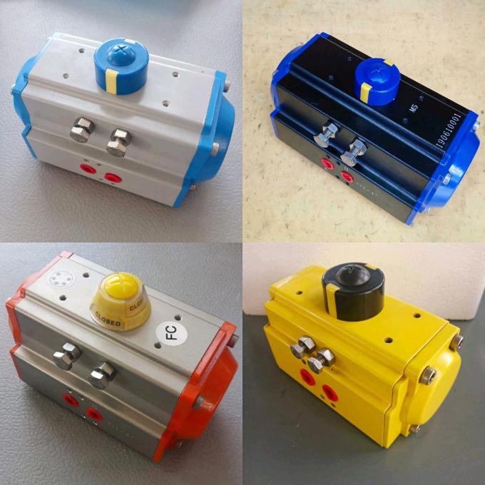 Aluminum Alloy Spring Return Double Acting Air Torque Rack and Pinion